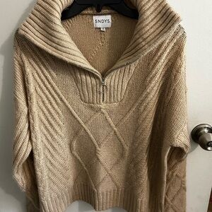SNDYS Women's Tan Sweater
